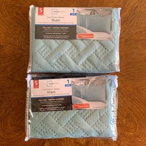 Solid Basket Weave Standard Shams